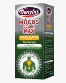 Benylin® Mucus Cough Max Honey & Lemon Flavour Syrup - Benylin Mucus Cough Max Honey & Lemon, HD Png Download, Transparent PNG