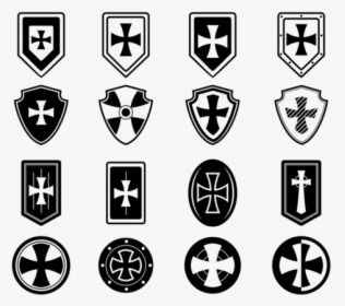 Templar Shield Icons - Emblem, HD Png Download, Transparent PNG