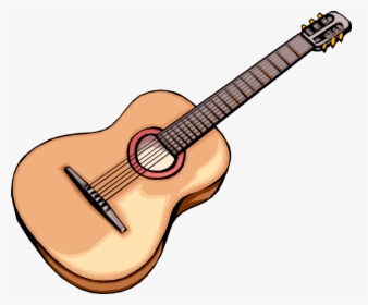 Vector Illustration Of Classical Or Flamenco Style - Guitar Clipart, HD Png Download, Transparent PNG