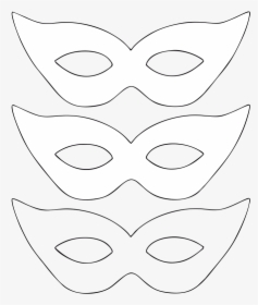 Modelo Simples De Mascara Para Imprimir - Fazer Máscara De Papel, HD Png Download, Transparent PNG