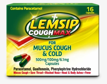 Lemsip Cough Mucus Capsules, HD Png Download, Transparent PNG