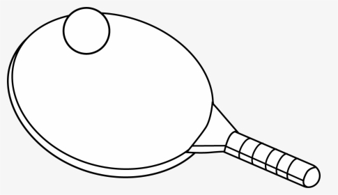 Tennis Clipart Ping Pong - Black And White Ping Pong Png, Transparent Png, Transparent PNG
