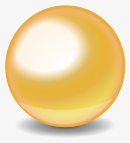 Gold Glossy Ball Png - Transparent Background Gold Ball Png, Png Download, Transparent PNG