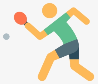 Playing Sports,throwing A Ball,volleyball Player,ball,sports - Table Tennis Player Icon, HD Png Download, Transparent PNG
