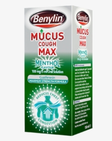 Benylin® Mucus Cough Menthol - Benylin Mucus Cough Max Menthol, HD Png Download, Transparent PNG