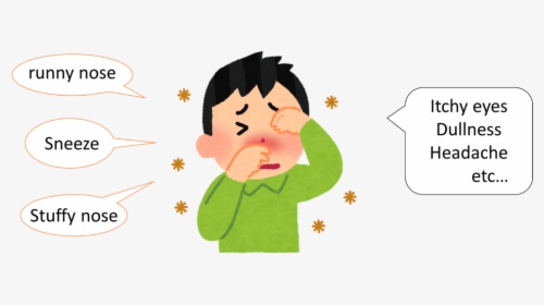 Team Kait Japan Introduction - Allergic Rhinitis Symptoms Cartoon, HD Png Download, Transparent PNG