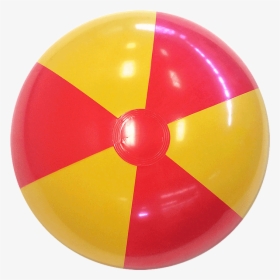 Transparent Red Ball Png - Red And Yellow Beach Ball, Png Download, Transparent PNG
