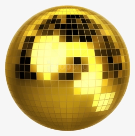 Ball - Transparent Background Gold Disco Ball, HD Png Download, Transparent PNG