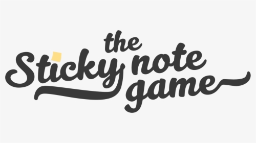 Sticky Note Game Logo@2x - Calligraphy, HD Png Download, Transparent PNG