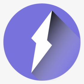 Transparent Lightning Png - Lightning Icon Transparent Round, Png Download, Transparent PNG