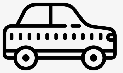 Sedan Icon Black - Ice Cream Truck Outline, HD Png Download, Transparent PNG