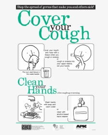 Cdc Says This Year S Flu Season - Cdc Cough Etiquette, HD Png Download, Transparent PNG