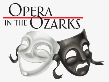 Opera In The Ozarks - Black And White Theatre Masks, HD Png Download, Transparent PNG