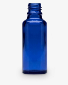 Blue Glass Dropper Bottle - Glass Bottle, HD Png Download, Transparent PNG
