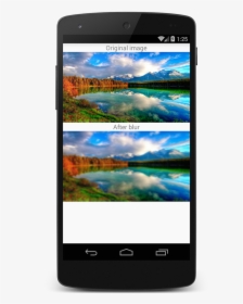 Bitmap Blur Effect In Android Using Renderscript - Blur Image In Android Studio, HD Png Download, Transparent PNG