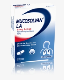 Cough Medicine Capsule , Png Download - Mucosolvan La 75 Mg, Transparent Png, Transparent PNG