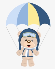 Bear In Hot Air Balloon Png, Transparent Png, Transparent PNG