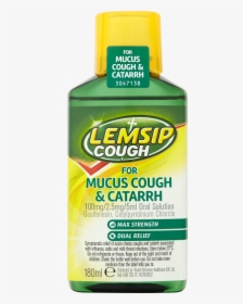 Lemsip Cough For Mucus Cough & Catarrh 100mg/2 - Medicine For Catarrh And Cough, HD Png Download, Transparent PNG