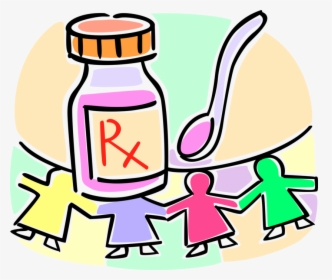Vector Illustration Of Children S Prescription Cough, HD Png Download, Transparent PNG