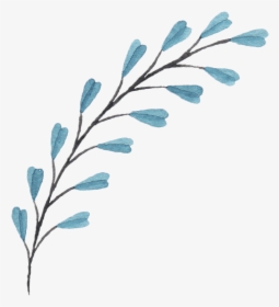 Bouquet Of Flowers Png - Branches With Flowers Drawing, Transparent Png, Transparent PNG