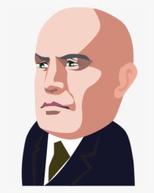 Art,facial Hair,chin - Benito Mussolini Clipart, HD Png Download, Transparent PNG