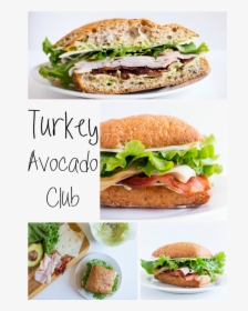 Turkey Avocado Club Turkey Club Sandwich, Fresh Turkey, - Fast Food, HD Png Download, Transparent PNG