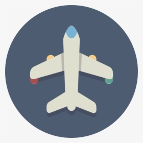 Circle Icons Plane - Plane Vector Icon Png, Transparent Png, Transparent PNG