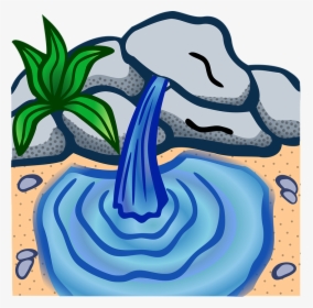 Fountain, Water, Water Spring - Spring Water Clipart, HD Png Download, Transparent PNG