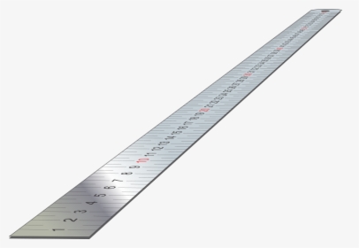 Free Vector Stainless Steel Ruler - Ruler Perspective, HD Png Download, Transparent PNG