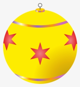 Christmas Decorations Ball Png Image - Clip Art Yellow Christmas Ball, Transparent Png, Transparent PNG
