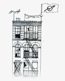 Umbrella House Sketch - Sketch, HD Png Download, Transparent PNG