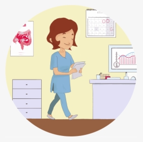 Educa Inflamatoria, Servicio Médico - Caricatura Enfermera, HD Png Download, Transparent PNG