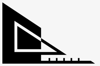 Vector Illustration Of Triangle Ruler, Rule Or Line, HD Png Download, Transparent PNG