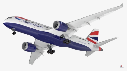 Boeing 787 3 British Airways Rigged Royalty Free 3d - Boeing 777, HD Png Download, Transparent PNG