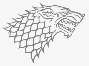 Gray Art Sansa House Stark Wolf - Vector Game Of Thrones Logo, HD Png Download, Transparent PNG