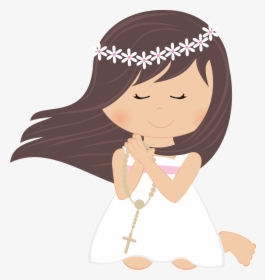 First Communion Girl Png - Communion Girl Clipart, Transparent Png, Transparent PNG