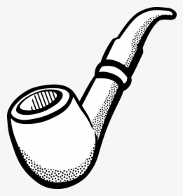 Pipe, Smoking, Tobacco - Pipe Black And White, HD Png Download, Transparent PNG