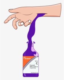 Prometh With Codeine Tumblr - Drawing Of Codeine Bottle, HD Png Download, Transparent PNG
