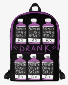 Purple Drank - Black Grid Backpack, HD Png Download, Transparent PNG