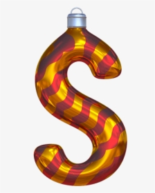 Christmas Ball Yellow Font - Transparent Letter Christmas Font Png, Png Download, Transparent PNG
