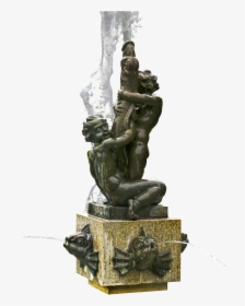 Fountain Figures Fountain Bronze Figures Free Picture - Statue Water Fountains Png, Transparent Png, Transparent PNG