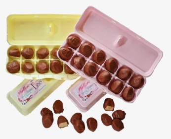 Milk Chocolate & Dark Chocolate Bunny Crate Eggs - Chocolate Balls, HD Png Download, Transparent PNG