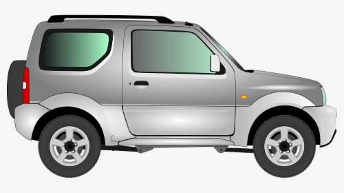 Jimny, Car, Vehicle, Automobile, Jeep, Suzuki, - Silver Car Clip Art, HD Png Download, Transparent PNG