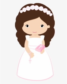 Maria Jose, First Communion, Paper Quilling, Taps, - First Holy Communion Girl Clip Art, HD Png Download, Transparent PNG