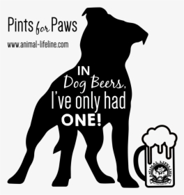 Dogbeers Logo-01 - Silhouette American Bulldog Clipart, HD Png Download, Transparent PNG