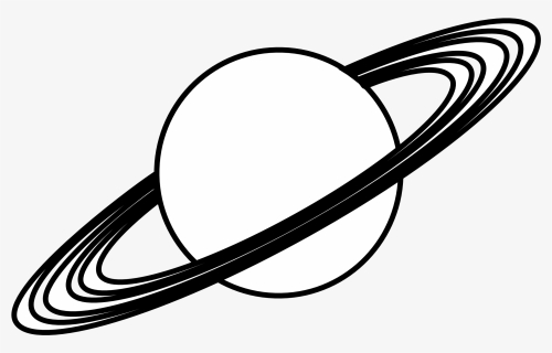 Planets In Order Clip Art Pics About Space - Black And White Planet, HD Png Download, Transparent PNG
