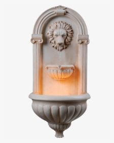 Lion Fountain Png Image - Wall Fountain Transparent Background, Png Download, Transparent PNG