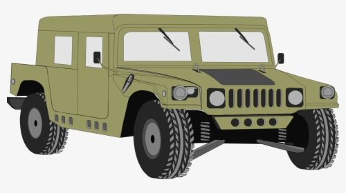 Automotive Exterior,jeep,military Vehicle - Military Humvee Clip Art, HD Png Download, Transparent PNG