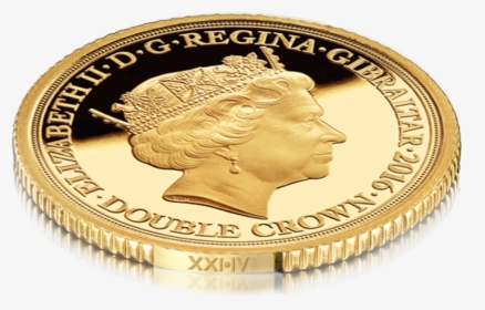 Transparent Gold Coins Png - Gibraltar Coins Double Crowns, Png Download, Transparent PNG