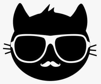 Monochrome - Cat Head Clip Art, HD Png Download, Transparent PNG